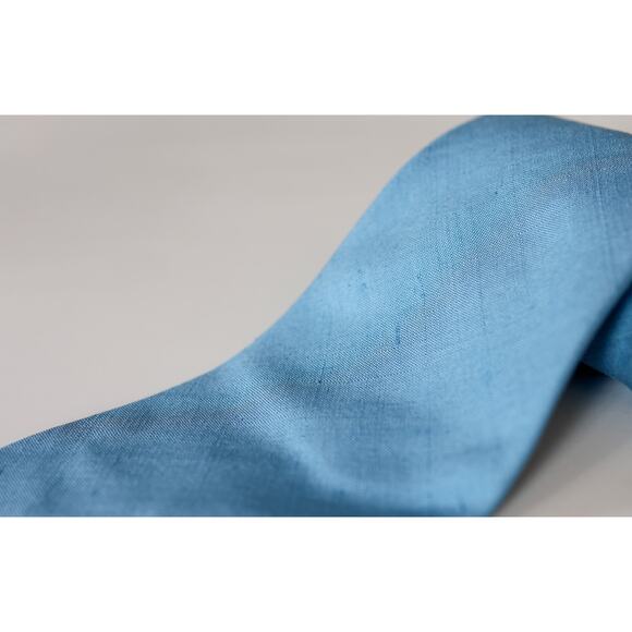 Vtg Dunhill Italy Silk Blue Necktie Old Money Wedding Preppy Business Corporate - Picture 7 of 15